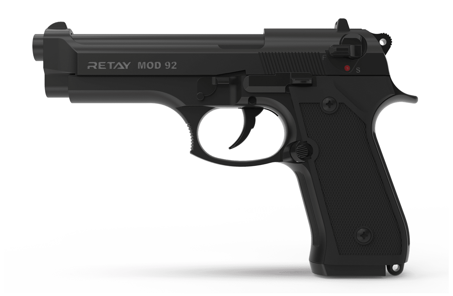 Retay Glock 19, 9mm Blank Round - Black